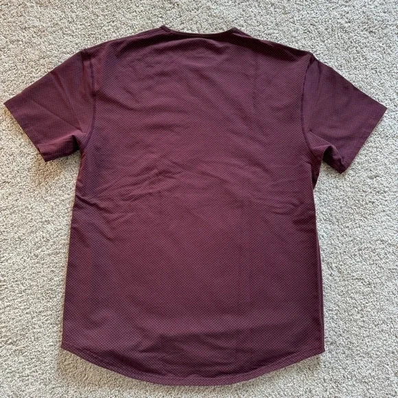 BYLT Basics Drop Cut Men's Maroon Performance Shirt XL - Picture 4 of 5